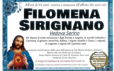 SIRIGNANO FILOMENA